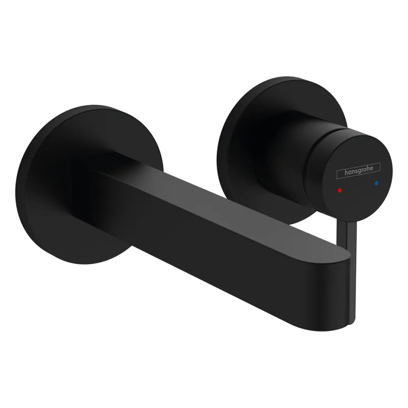 Hansgrohe Waschtischarmatur Unterputz Auslauflänge 168mm mattschwarz 76051670 Preisreduziert