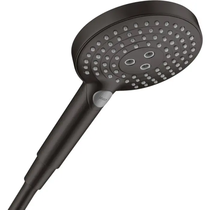 Gratis Versand hansgrohe Raindance Select S Handbrause 26530670 DN 15, 3jet, Duschkopf Ø 125 mm, mattschwarz