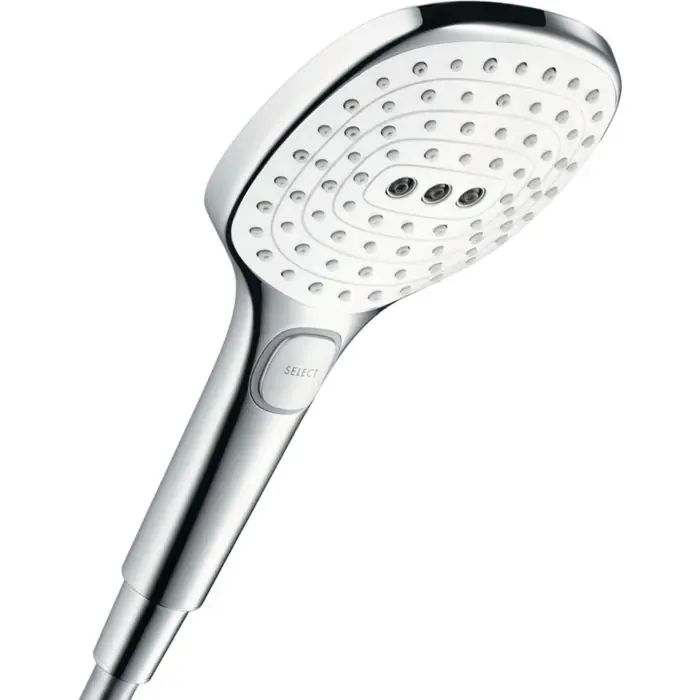 Neu hansgrohe Raindance Select E 120 3jet 26520400 Handbrause, weiß chrom, Duschkopf