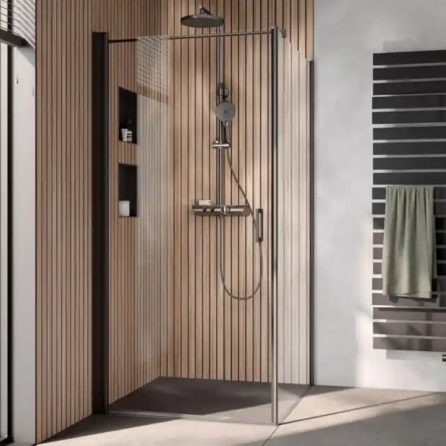 Finale Aktion HSK Exklusiv 2.0 Duschtür mit Seitenwand(HSK-4800075-4830100)