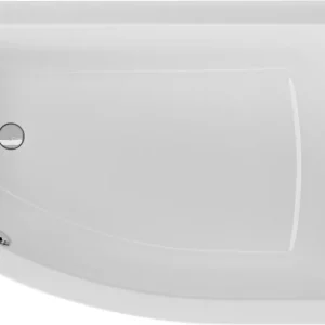 Garantierte Lieferung Raumsparbadewanne 150 x 85 x 45,5 cm Weiß