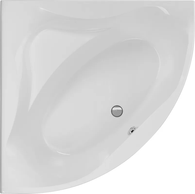 Preiswert große Eckwanne 150 x 150 x 46,5 cm Weiß